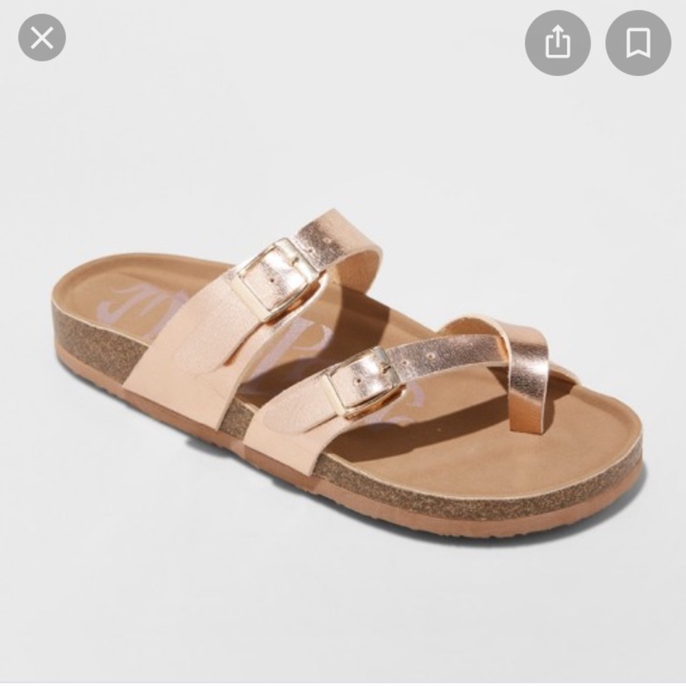 Gold Mad Love Sandals